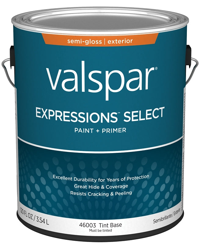 Expressions Select 4600 Series 028.0046003.007 Exterior Paint, Tint, Semi-Gloss, White, 1 gal Plastic Can, Pack of 4