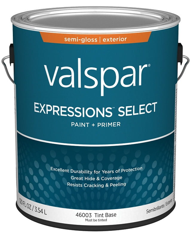 Expressions Select 4600 Series 028.0046003.007 Exterior Paint, Tint, Semi-Gloss, White, 1 gal Plastic Can, Pack of 4