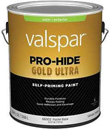 Valspar Pro-Hide Gold Ultra 6600 028.0066002.007 Latex Paint, Acrylic Base, Satin Sheen, Pastel Base, 1 gal, Pack of 4