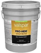 Valspar Pro-Hide Gold Ultra 6600 028.0066002.008 Latex Paint, Acrylic Base, Satin Sheen, Pastel Base, 5 gal