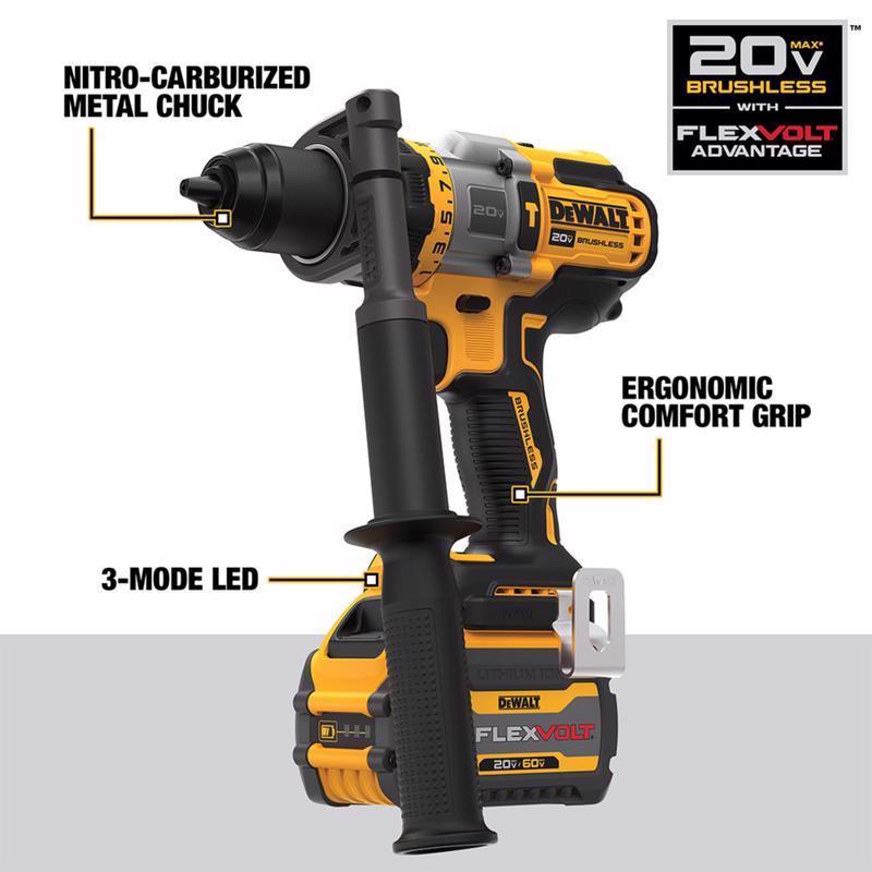 DeWalt 20V MAX Cordless Brushless 2 Tool Hammer Drill and Impact Driver Kit