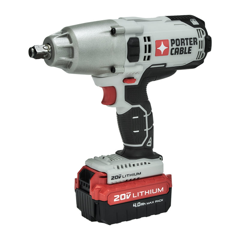 Porter Cable 20V 1/2 in. Cordless Brushed Impact Wrench Kit (Battery & Charger)