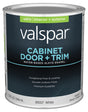 Valspar 8100 Series 028.0081007.007 Cabinet, Door and Trim Enamel Paint, Water Base, Satin Sheen, White Base, 1 gal, Pack of 4