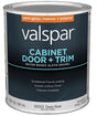 Valspar 8200 Series 028.0082003.005 Cabinet, Door and Trim Enamel Paint, Water Base, Semi-Gloss Sheen, Deep Base, 1 qt