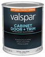 Valspar 8200 Series 028.0082004.005 Cabinet, Door and Trim Enamel Paint, Water Base, Semi-Gloss Sheen, Clear Base, 1 qt