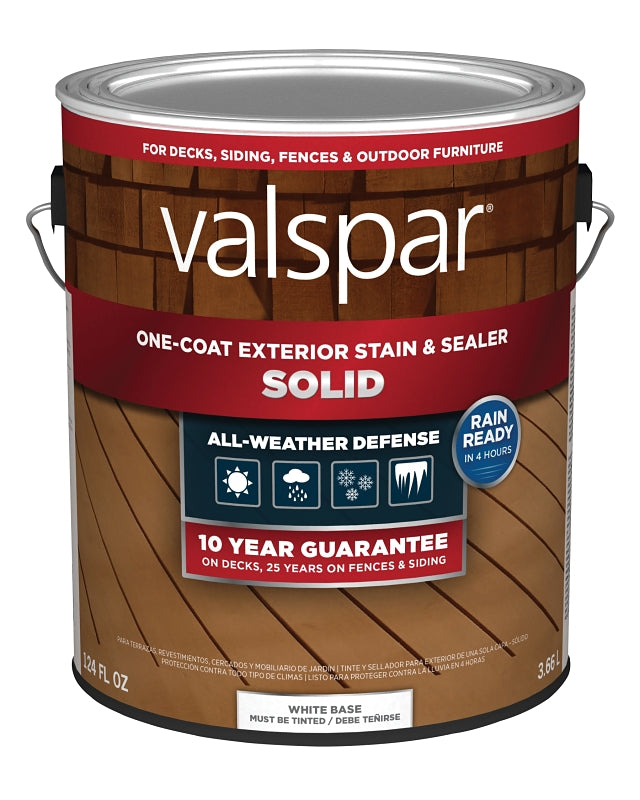 STAIN&SEALER SOLID WHT BASE 1G, Pack of 4