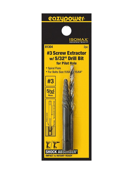 Isomax 81304 Screw Extractor and Drill Bit Kit, 2-Piece