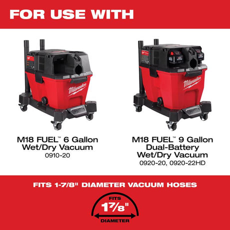 Milwaukee 16 ft. L X 1-7/8 in. D Wet/Dry Shop Vac Flexible Vacuum Hose 1 pc