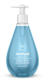 method 162 Hand Wash, Gel, Light Blue, Sea Minerals, 12 oz Bottle
