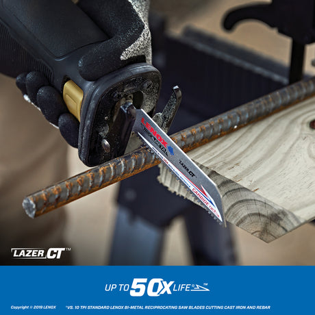 Lenox Lazer CT 4 in. Carbide Tipped Reciprocating Saw Blade 8 TPI 1 pc