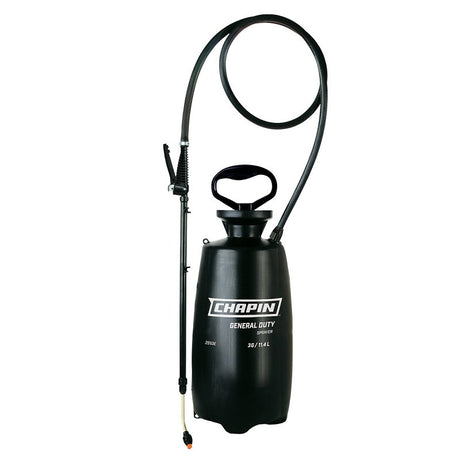 Chapin 2553E Chemical Sprayer, 3 gal Tank, Poly Tank, 60 in L Hose, Black