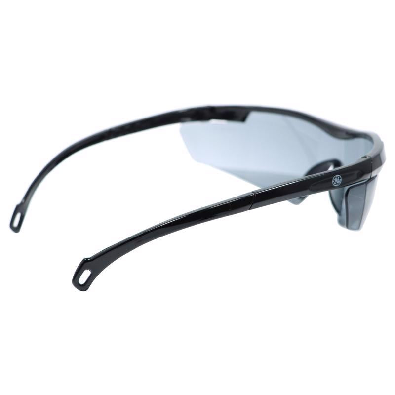 General Electric 01 Series Anti-Fog Impact-Resistant Safety Glasses Smoke Lens Black Frame 1 pk