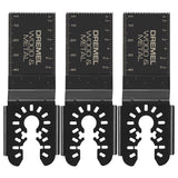Dremel 1-1/4 in. L X 1-5/8 in. W Bi-Metal Flush Cut Blade Oscillating Blade Set Wood 3 pk