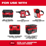 Milwaukee 1.41 in. D Wet/Dry Vac Hose Adapter 1 pc