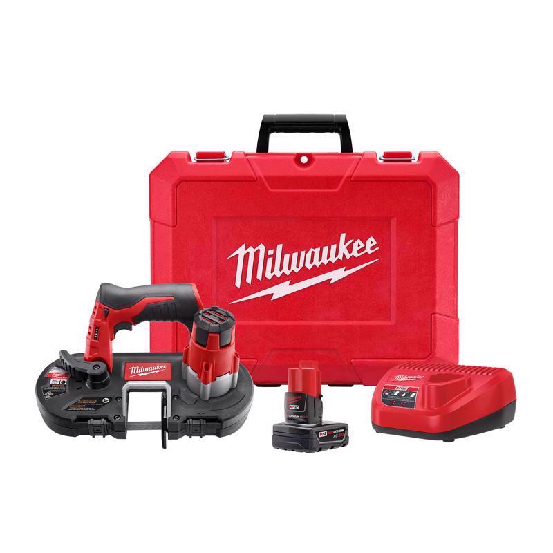 Milwaukee M12 Cordless Brushed 1-5/8 in. Band Saw Kit (Battery & Charger)