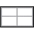 Centurion SLC501 Laser Sign, Black/Silver Background, 5-1/2 in W x 3-1/2 in H Dimensions