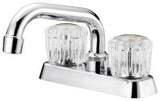 Boston Harbor FL010003CP Laundry Faucet, 2 gpm, 2-Handle, 3-Faucet Hole, Metal/Plastic, Chrome Plated