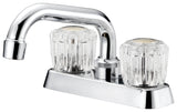 Boston Harbor FL010003CP Laundry Faucet, 2 gpm, 2-Handle, 3-Faucet Hole, Metal/Plastic, Chrome Plated