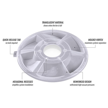 Oneida Air Systems Dust Deputy 29.75 in. L X 17.75 in. W X 17.75 in. D Deluxe Wet/Dry Vac Cyclone Se