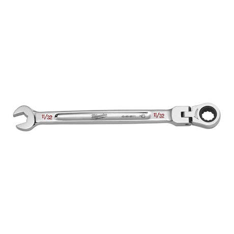 Milwaukee 11/32 in. X 11/32 in. 12 Point SAE Flex Head Combination Wrench 6.14 in. L 1 pc