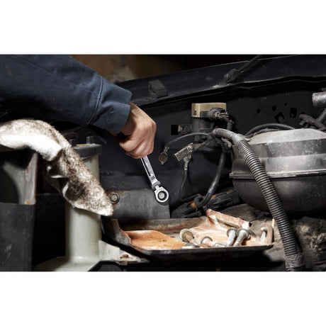 Milwaukee 13 mm X 13 mm 12 Point Metric Flex Head Combination Wrench 7.34 in. L 1 pc