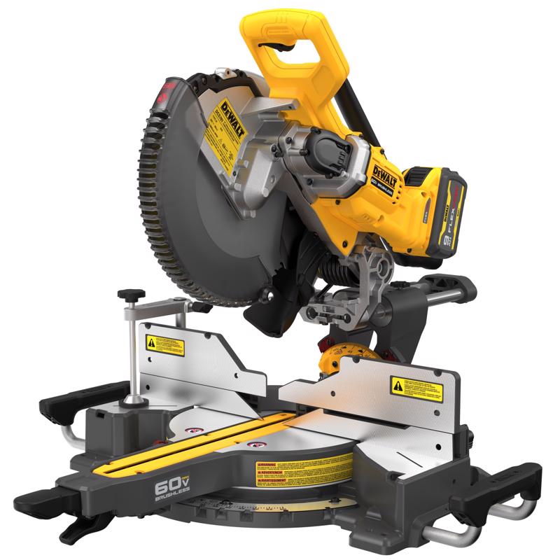 DeWalt 60V 12 in. Cordless Brushless Sliding Miter Saw Kit (Battery & Charger)