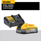 DeWalt 20V MAX XR POWERSTACK DCBP520C 5 Ah Lithium-Ion Battery and Charger Starter Kit