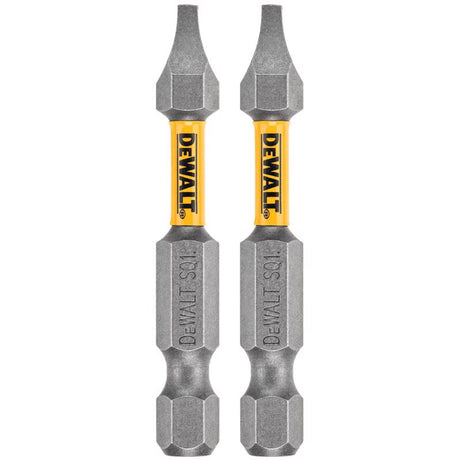 DeWalt Max Fit Square #1 X 2 in. L Screwdriver Bit Steel 2 pk