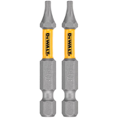 DeWalt Max Fit Torx #10 X 2 in. L Screwdriver Bit Set Steel 2 pk