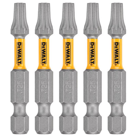 DeWalt Max Fit Torx #25 X 2 in. L Screwdriver Bit Set Steel 5 pk