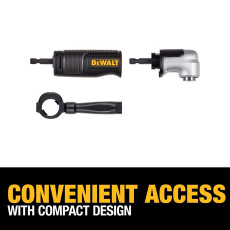 DeWalt Flextorq 6 in. Steel 2-in-1 Right Angle Attachment 1/4 in. Hex Shank 2 pc