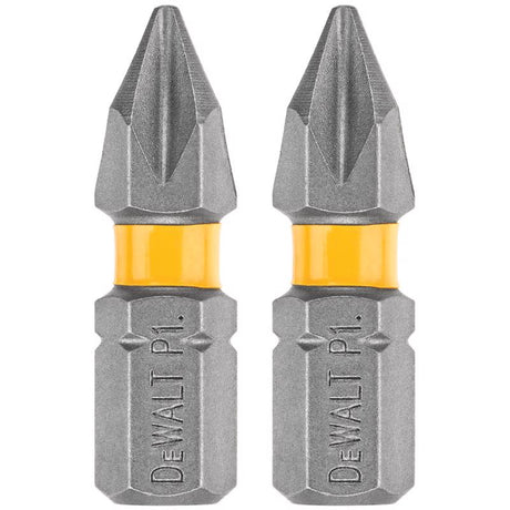 DeWalt Max Fit Phillips #1 X 1 in. L Screwdriver Bit Set Steel 2 pk
