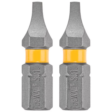 DeWalt Max Fit Square #1 X 1 in. L Screwdriver Bit Set Steel 2 pk