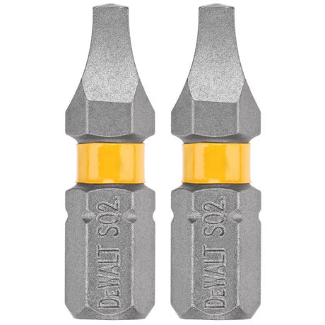 DeWalt Max Fit Square #2 X 1 in. L Screwdriver Bit Set Steel 2 pk