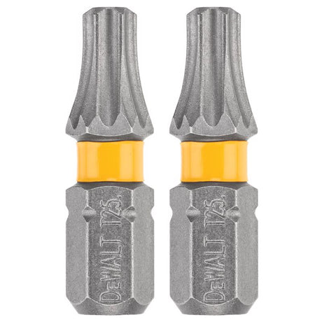 DeWalt Max Fit Torx T25 X 1 in. L Screwdriver Bit Set Steel 2 pk