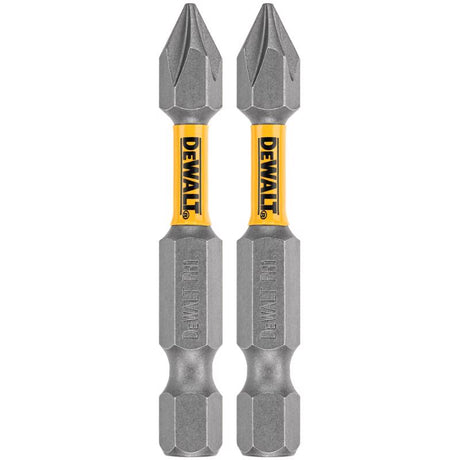DeWalt Max Fit Phillips #1 X 2 in. L Screwdriver Bit Set Steel 2 pk