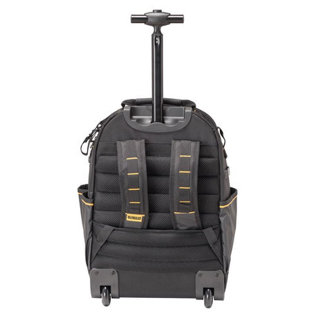 DeWalt Polyester/Tarpaulin Pro Backpack on Wheels Tool Bag 46 pocket Black/Yellow 1 pc