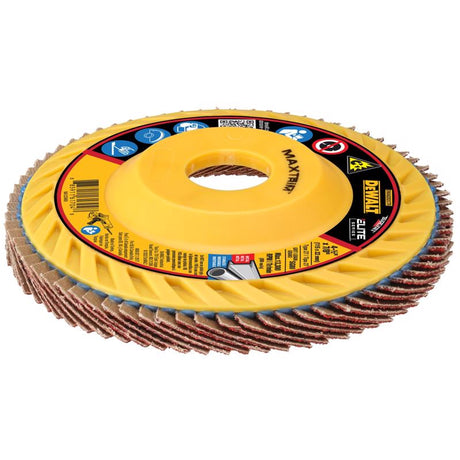 DeWalt MaxTrim 4-1/2 in. D X 7/8 in. Ceramic Trim Flap Disc 80 Grit 1 pk