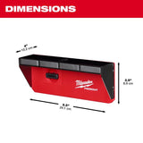 Milwaukee PACKOUT SHOP STORAGE Garage Organizer Magnetic Power Tool Holder Black/Red