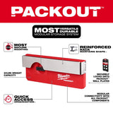 Milwaukee PACKOUT SHOP STORAGE Garage Organizer Belt Clip Rack Red