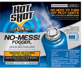 Hot Shot No-Mess! HG-20177 Fogger with Odor Neutralizer, 2000 cu-ft Coverage Area, Light Yellow