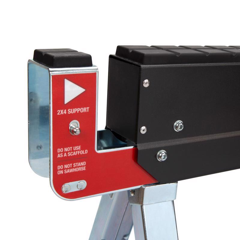 Steelman 32 in. H X 42 in. W X 24.25 in. D Adjustable Folding Sawhorse 1300 lb. cap. 1 pc