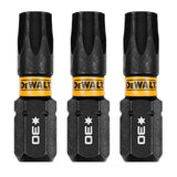 DeWalt FlexTorq Torx T30 X 1 in. L Impact Driver Bit Set Steel 3 pc