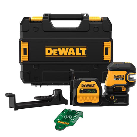 DeWalt XR 5 beam Self Leveling Cross-Line Laser 4 pc