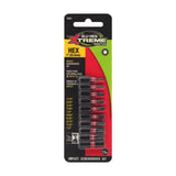 Blu-Mol Xtreme Assorted 1 in. Impact Driver Bit Set S2 Tool Steel 10 pc