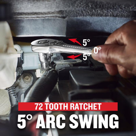 Craftsman Low Profile 3/8 in. drive Bi-Material Ratchet 72 teeth