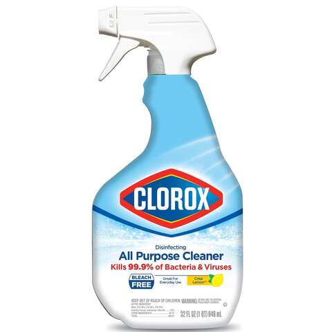 Clorox Lemon Scent Cleaner and Disinfectant 32 oz 1 pk, Pack of 9