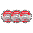 Craftsman 7-1/4 in. D X 5/8 in. Carbide Tipped Steel Circular Saw Blade Set 24 teeth 3 pk