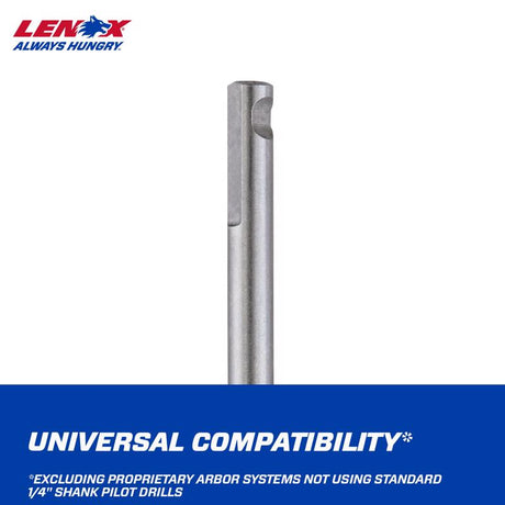 Lenox 1/4 in. High Speed Steel Hole Saw Pilot Bit 1 pc