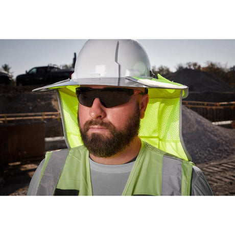Milwaukee Bolt Hard Hat Sun Shade Fluorescent Yellow